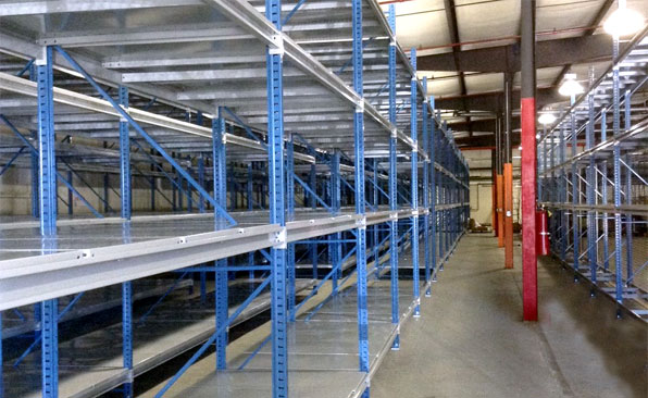 bulk rack shelving installation