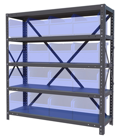Utility bin Shelving